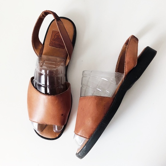 Vintage Shoes - VINTAGE |  Leather Sandal | 7.5 W